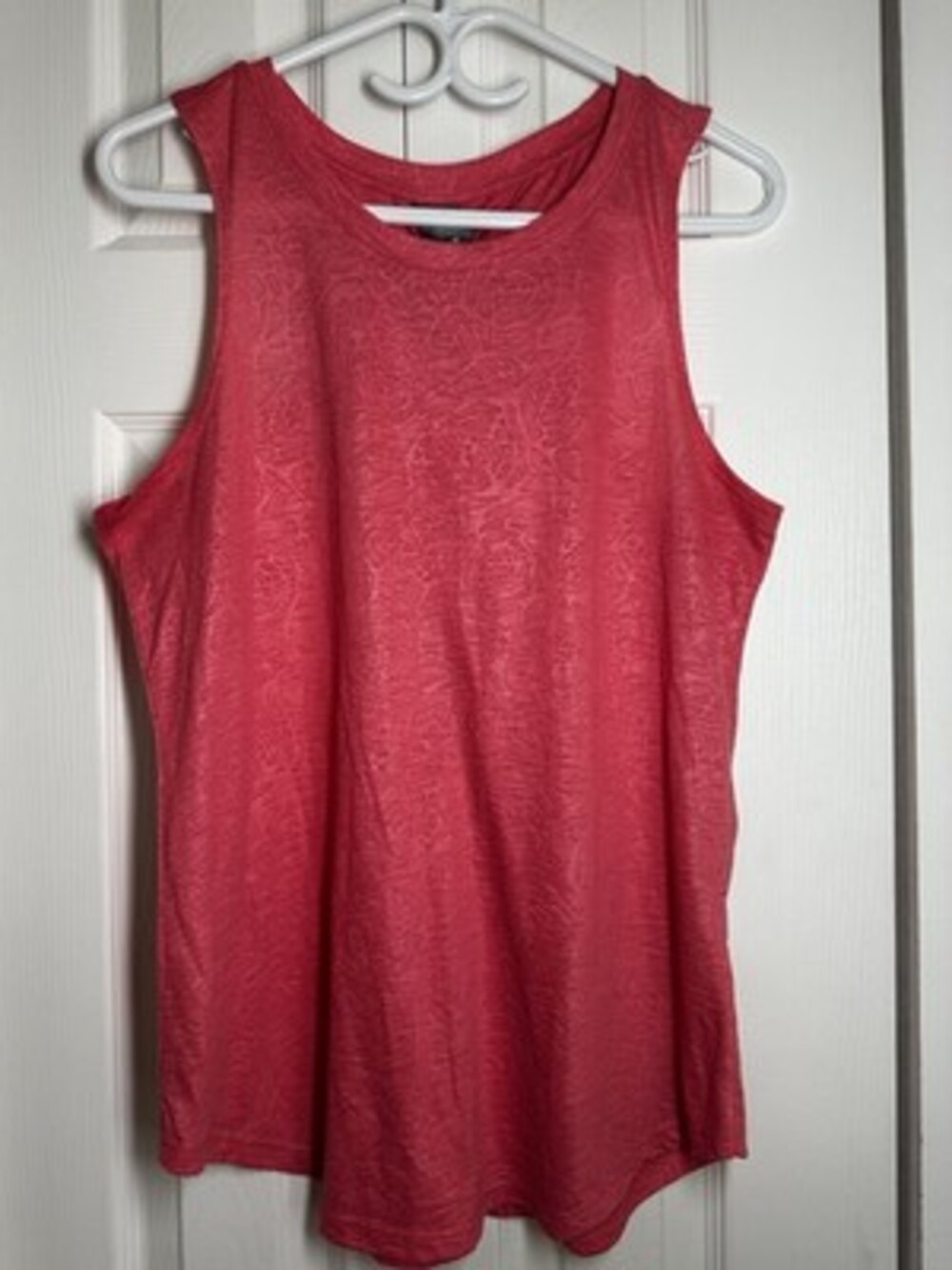 Joe Fresh Active Pink Textured Burnout Tank Top size medium #102